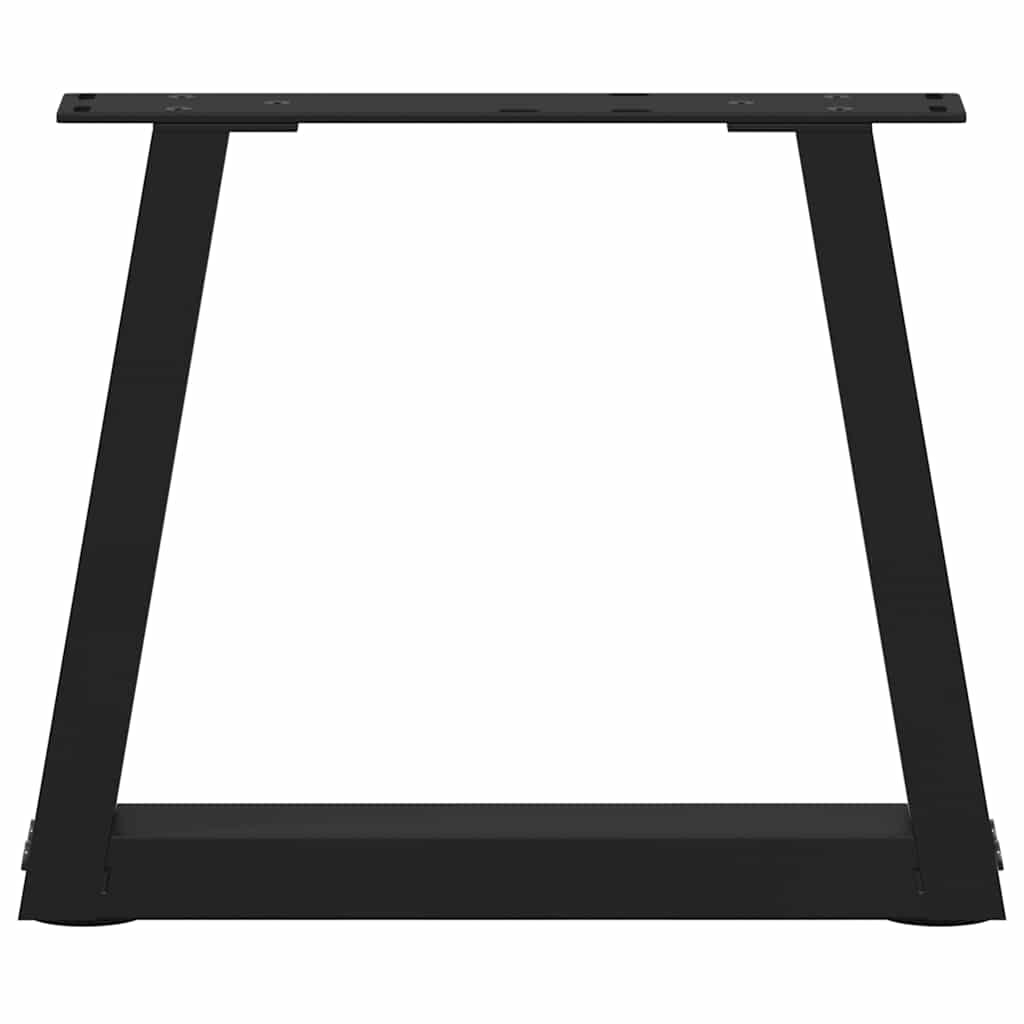 Coffee Table Legs V-Shape 2 pcs Black 30x(30-31.3) cm Steel