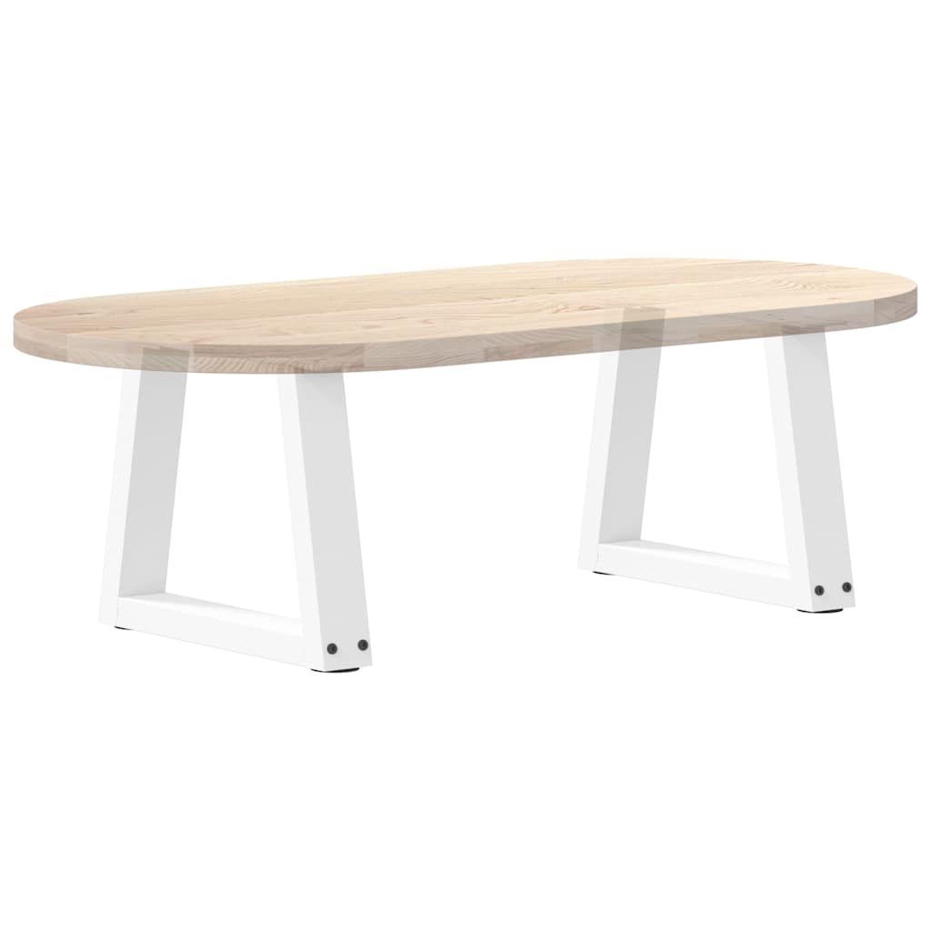 Coffee Table Legs V-Shape 2 pcs White 30x(30-31.3) cm Steel
