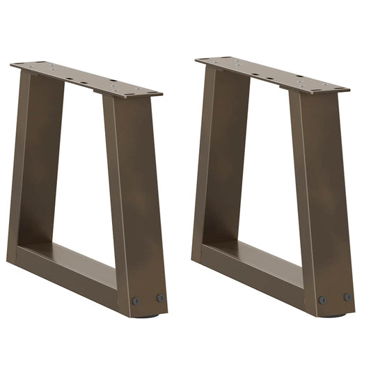 Coffee Table Legs V-Shape 2 pcs Natural Steel 30x(30-31.3) cm Steel