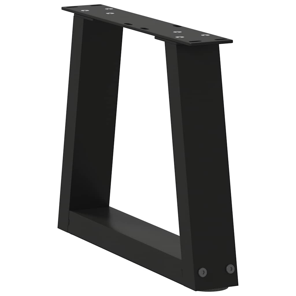 Coffee Table Legs V-Shape 2 pcs Black 40x(30-31.3) cm Steel
