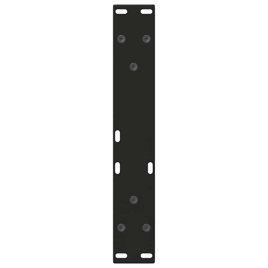 Coffee Table Legs V-Shape 2 pcs Black 40x(30-31.3) cm Steel