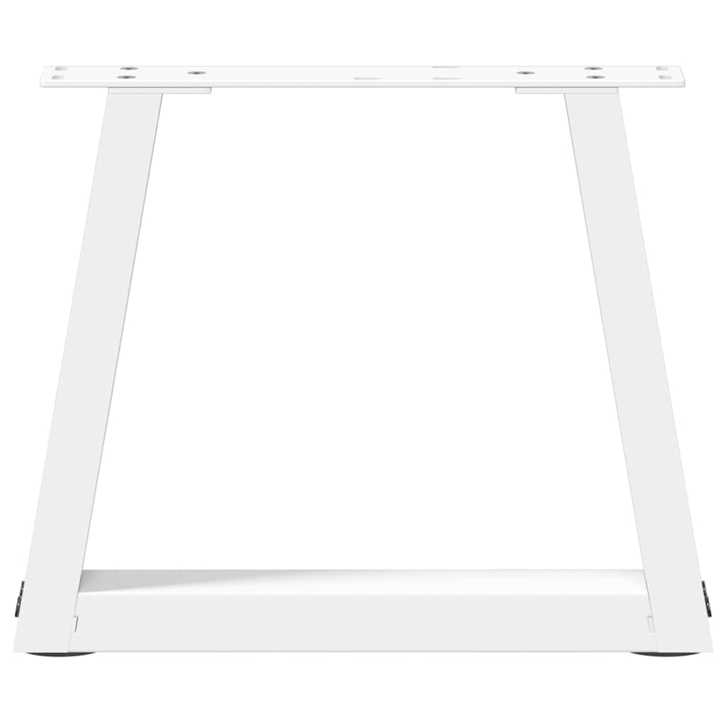 Coffee Table Legs V-Shape 2 pcs White 40x(30-31.3) cm Steel