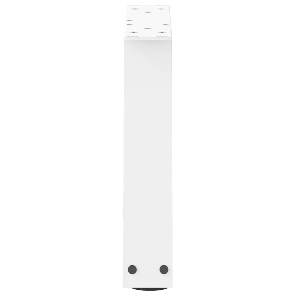 Coffee Table Legs V-Shape 2 pcs White 40x(30-31.3) cm Steel