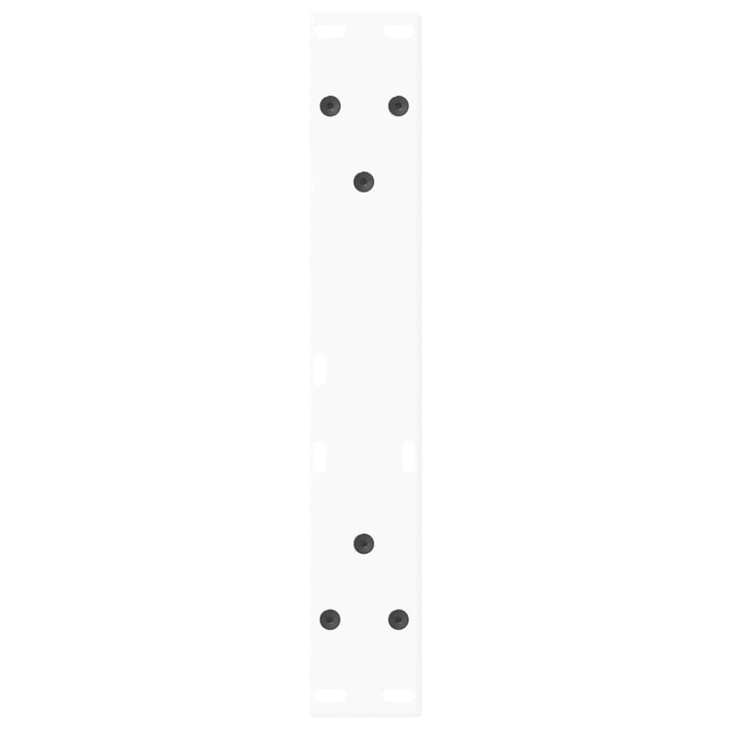 Coffee Table Legs V-Shape 2 pcs White 40x(30-31.3) cm Steel