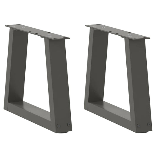 Coffee Table Legs V-Shape 2 pcs Anthracite 40x(30-31.3) cm Steel