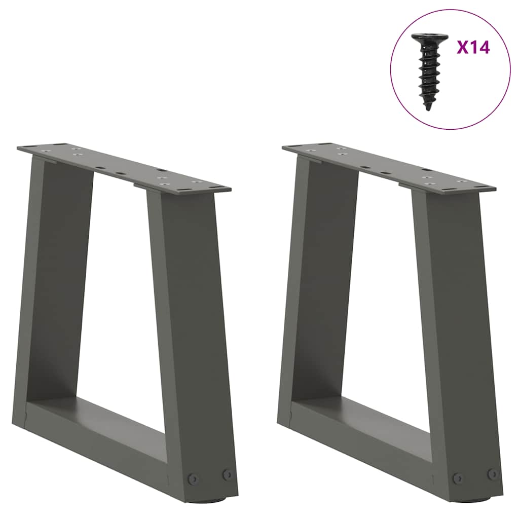 Coffee Table Legs V-Shape 2 pcs Anthracite 40x(30-31.3) cm Steel