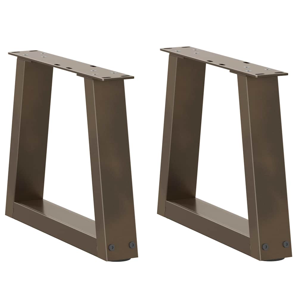Coffee Table Legs V-Shape 2 pcs Natural Steel 40x(30-31.3) cm Steel