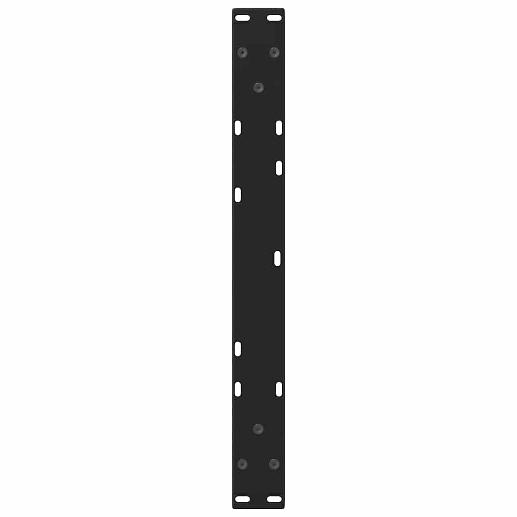 Coffee Table Legs V-Shape 2 pcs Black 50x(30-31.3) cm Steel