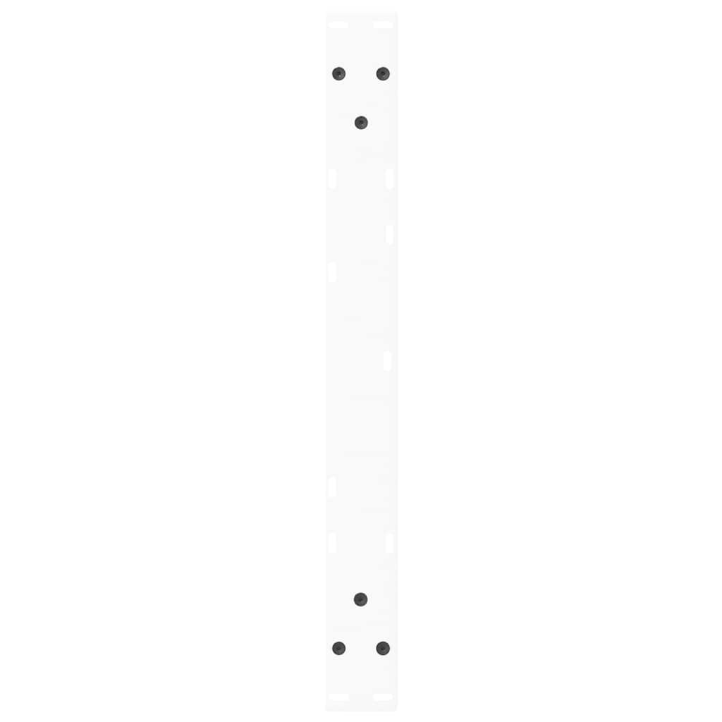 Coffee Table Legs V-Shape 2 pcs White 50x(30-31.3) cm Steel