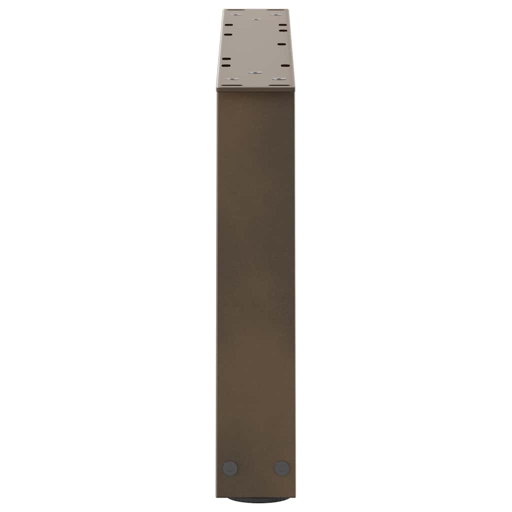 Coffee Table Legs V-Shape 2 pcs Natural Steel 50x(30-31.3) cm Steel