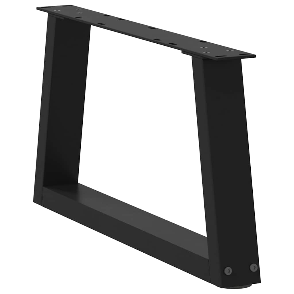 Coffee Table Legs V-Shape 2 pcs Black 60x(30-31.3) cm Steel