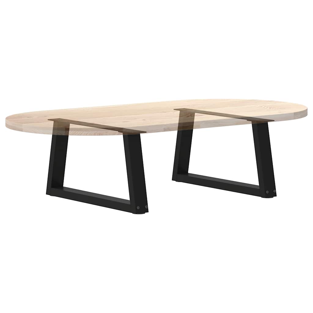 Coffee Table Legs V-Shape 2 pcs Black 60x(30-31.3) cm Steel