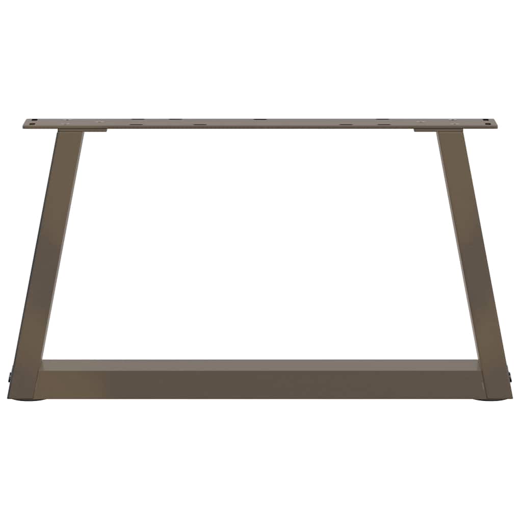Coffee Table Legs V-Shape 2 pcs Natural Steel 60x(30-31.3) cm Steel