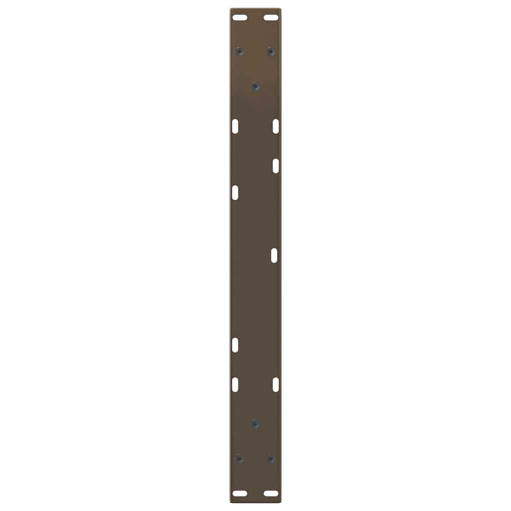 Coffee Table Legs V-Shape 2 pcs Natural Steel 60x(30-31.3) cm Steel