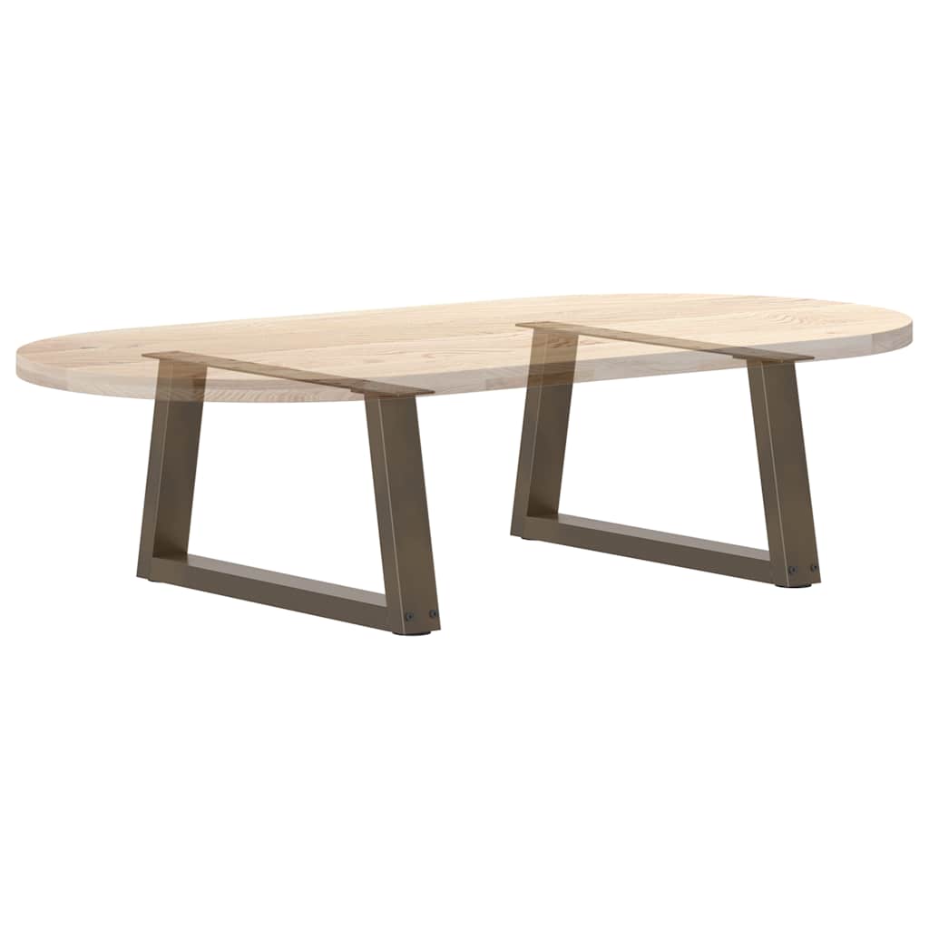 Coffee Table Legs V-Shape 2 pcs Natural Steel 60x(30-31.3) cm Steel