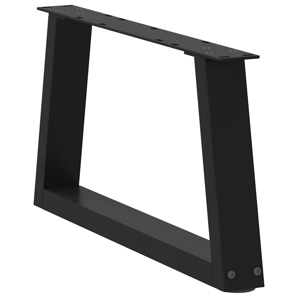 Coffee Table Legs V-Shape 2 pcs Black 70x(30-31.3) cm Steel