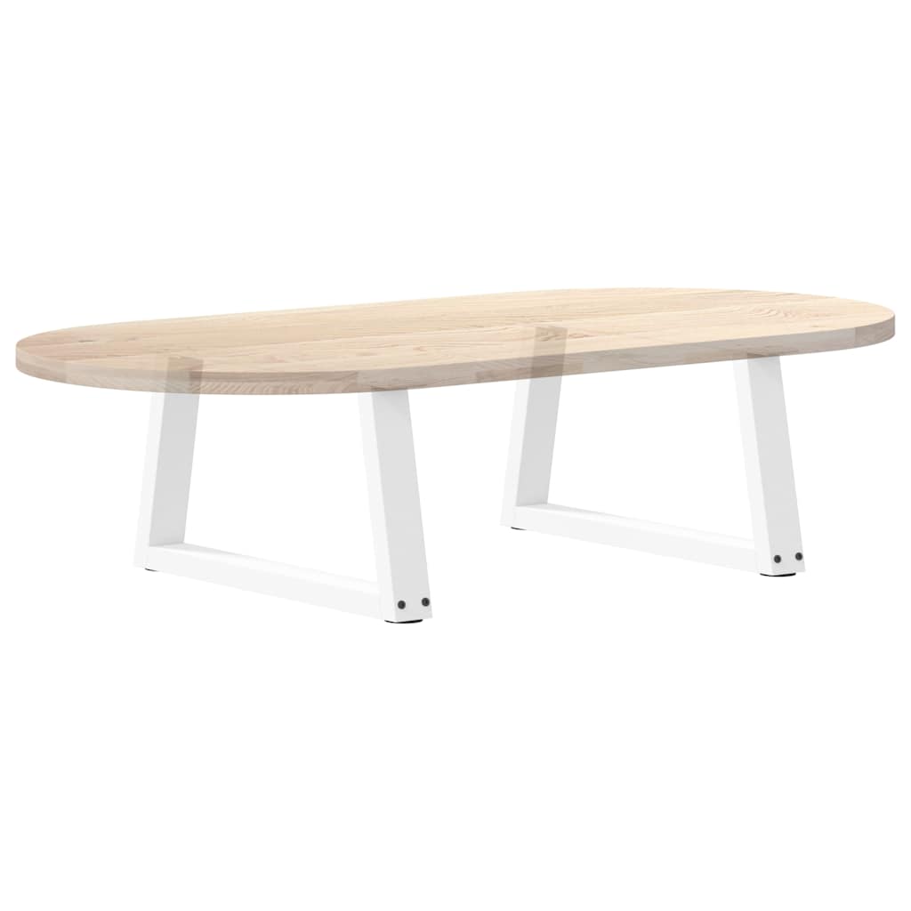 Coffee Table Legs V-Shape 2 pcs White 70x(30-31.3) cm Steel
