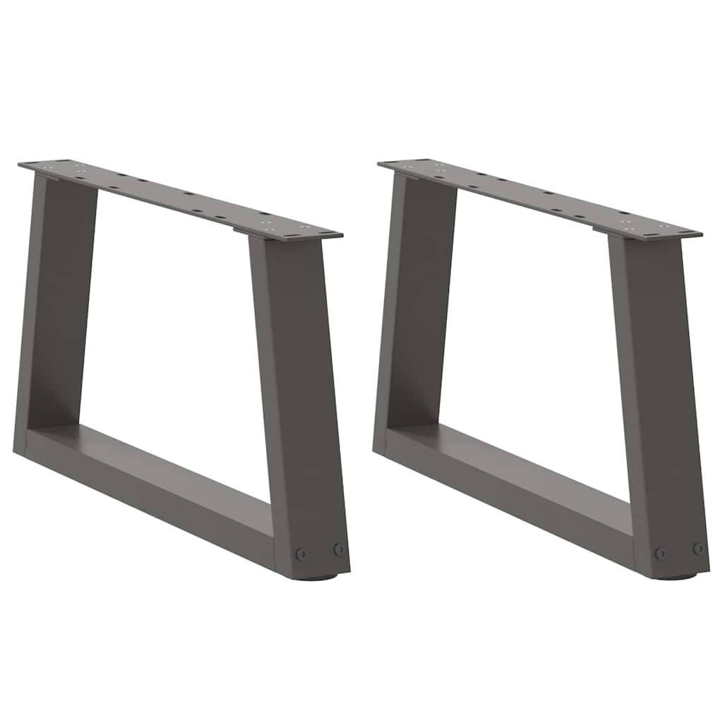 Coffee Table Legs V-Shape 2 pcs Anthracite 70x(30-31.3) cm Steel