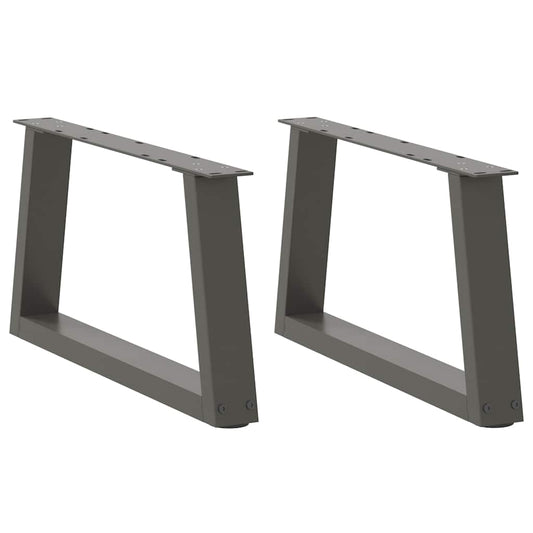 Coffee Table Legs V-Shape 2 pcs Anthracite 70x(30-31.3) cm Steel