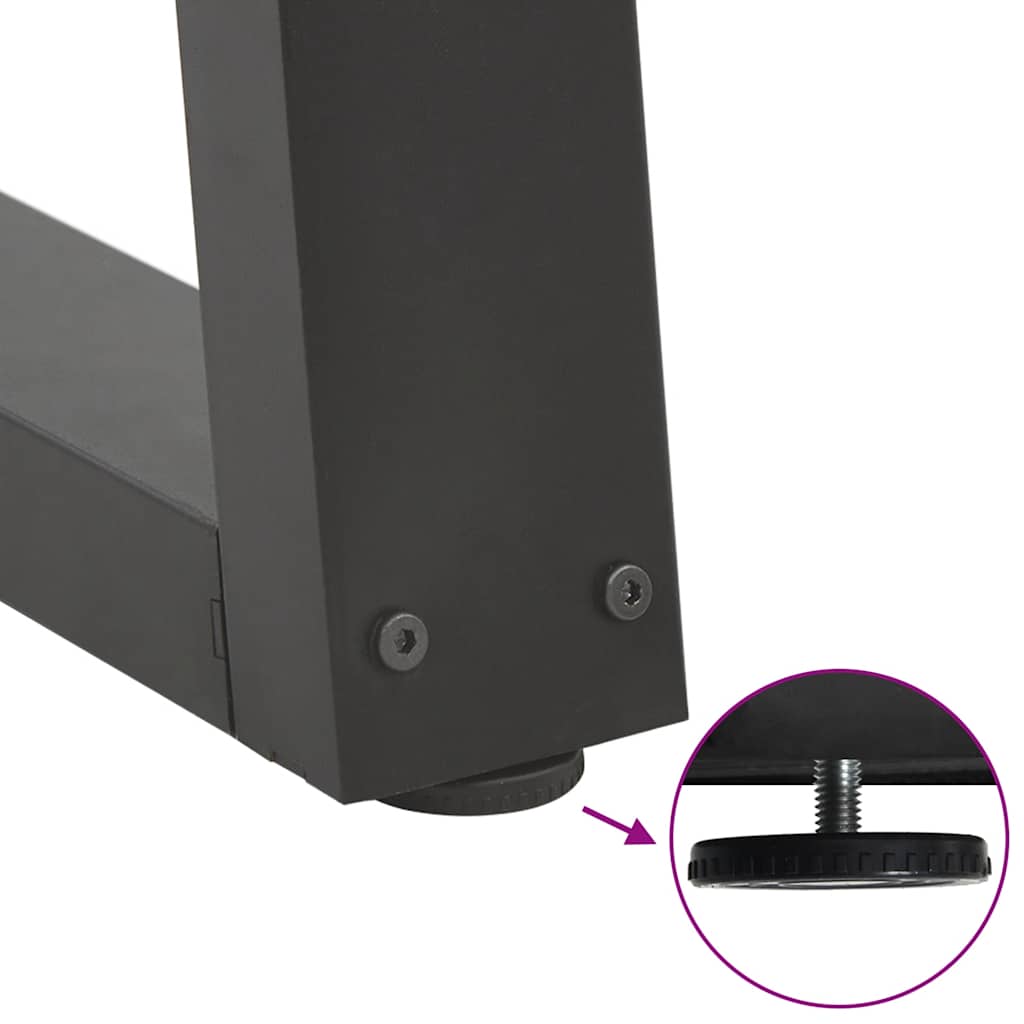 Coffee Table Legs V-Shape 2 pcs Anthracite 70x(30-31.3) cm Steel