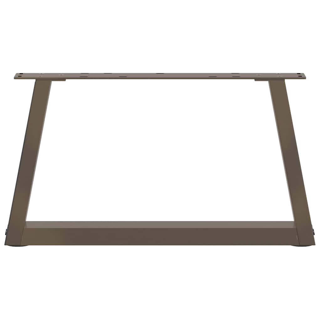 Coffee Table Legs V-Shape 2 pcs Natural Steel 70x(30-31.3) cm Steel