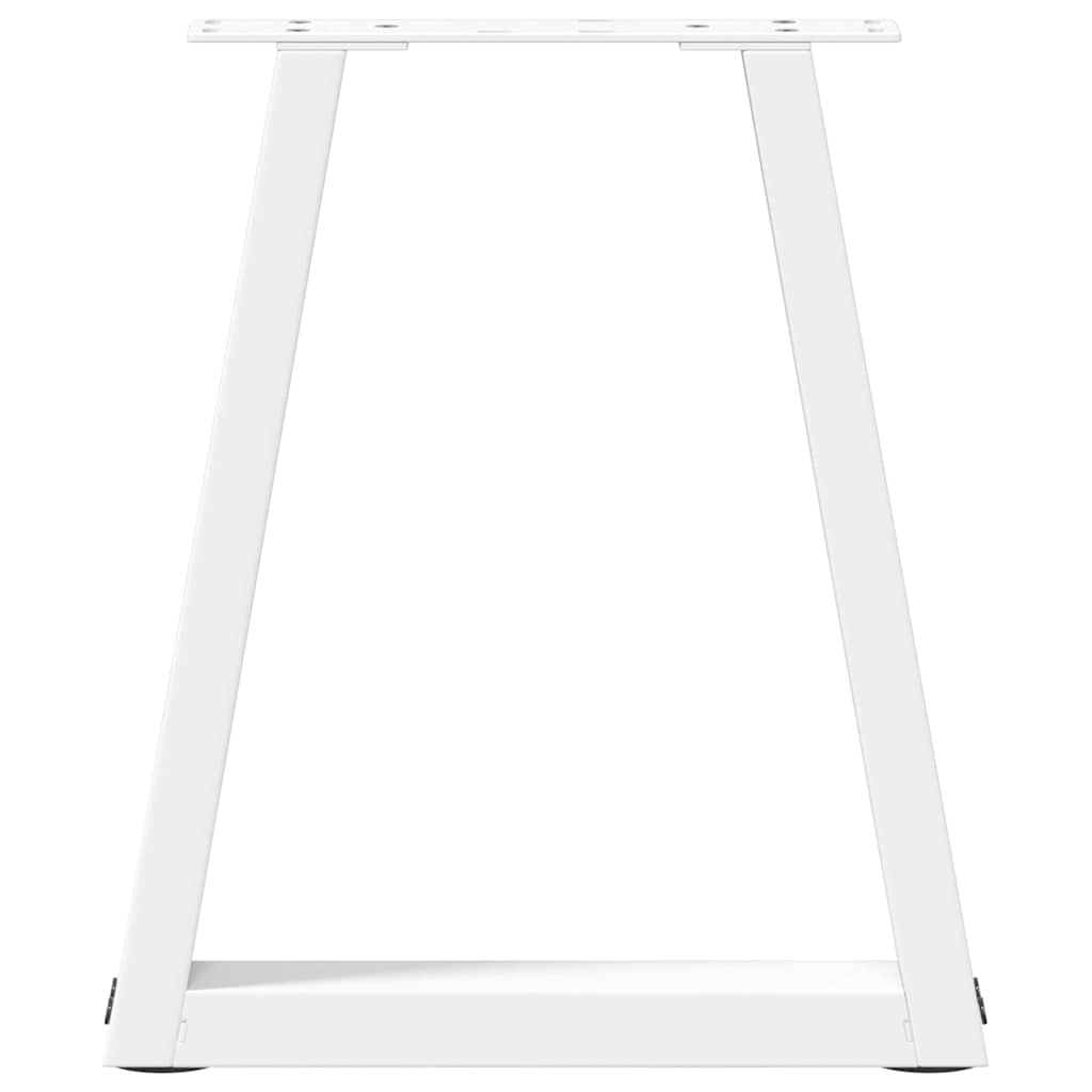 Coffee Table Legs V-Shape 2 pcs White 28x(42-43.3) cm Steel