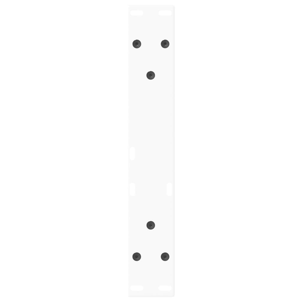 Coffee Table Legs V-Shape 2 pcs White 28x(42-43.3) cm Steel