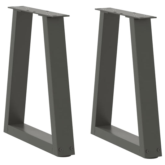 Coffee Table Legs V-Shape 2 pcs Anthracite 28x(42-43.3) cm Steel