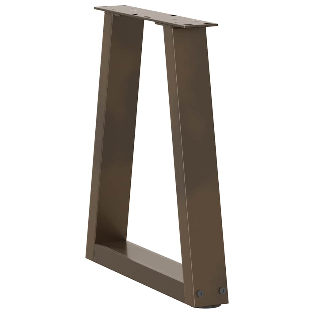 Coffee Table Legs V-Shape 2 pcs Natural Steel 28x(42-43.3) cm Steel