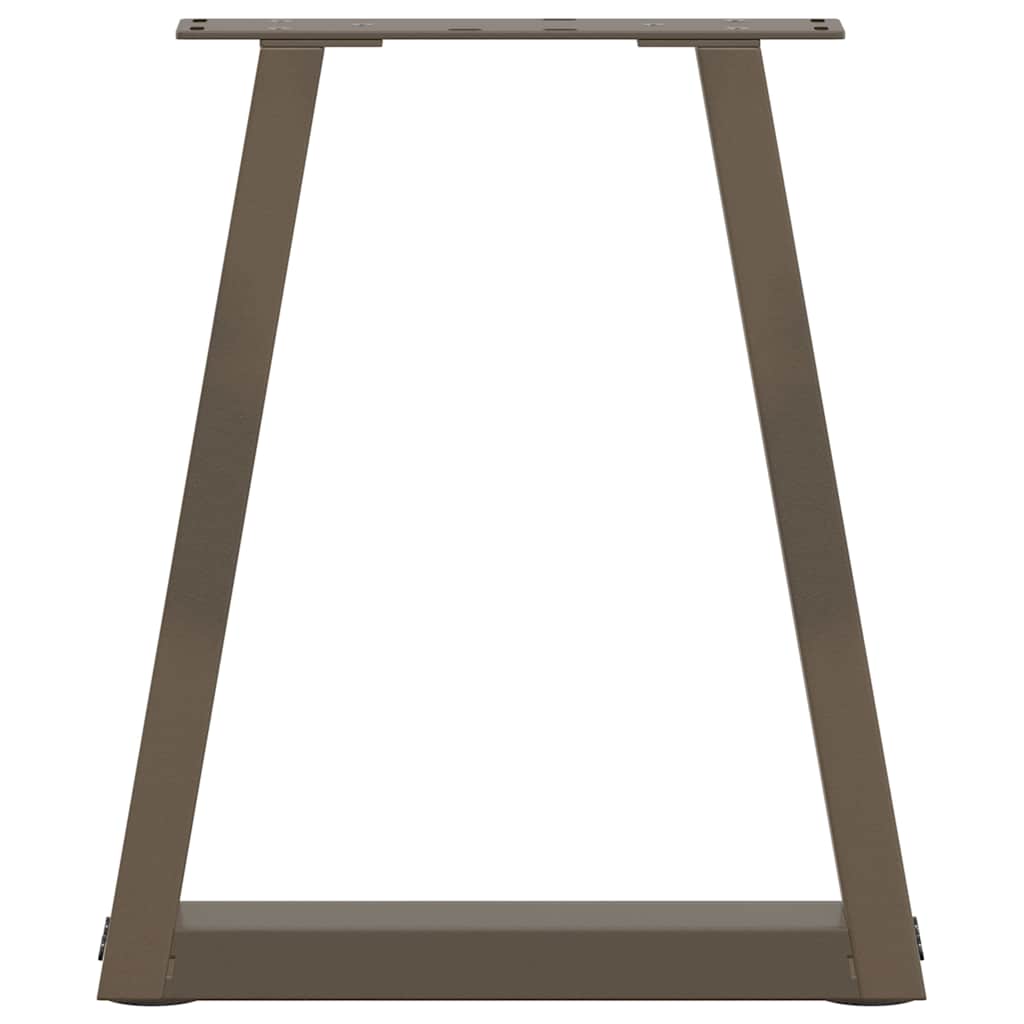 Coffee Table Legs V-Shape 2 pcs Natural Steel 28x(42-43.3) cm Steel