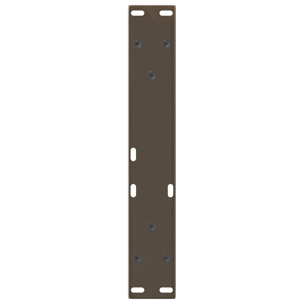 Coffee Table Legs V-Shape 2 pcs Natural Steel 28x(42-43.3) cm Steel
