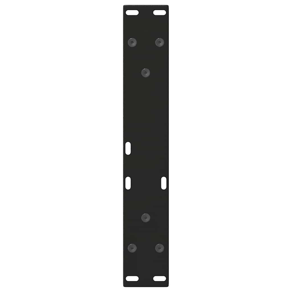Coffee Table Legs V-Shape 2 pcs Black 38x(42-43.3) cm Steel