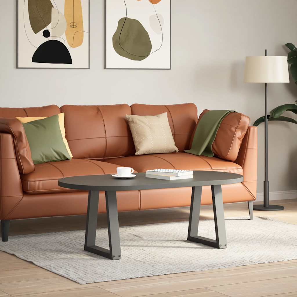 Coffee Table Legs V-Shape 2 pcs Anthracite 38x(42-43.3) cm Steel