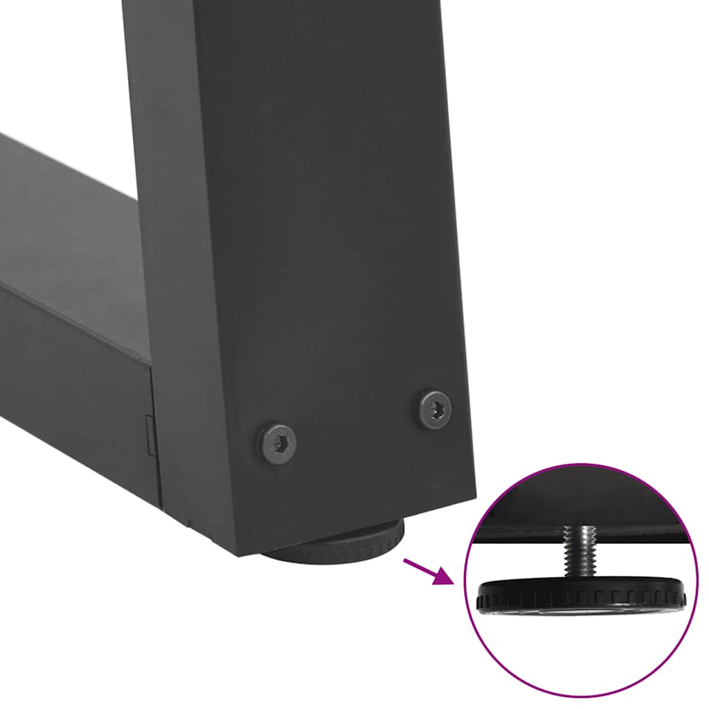 Coffee Table Legs V-Shape 2 pcs Anthracite 38x(42-43.3) cm Steel