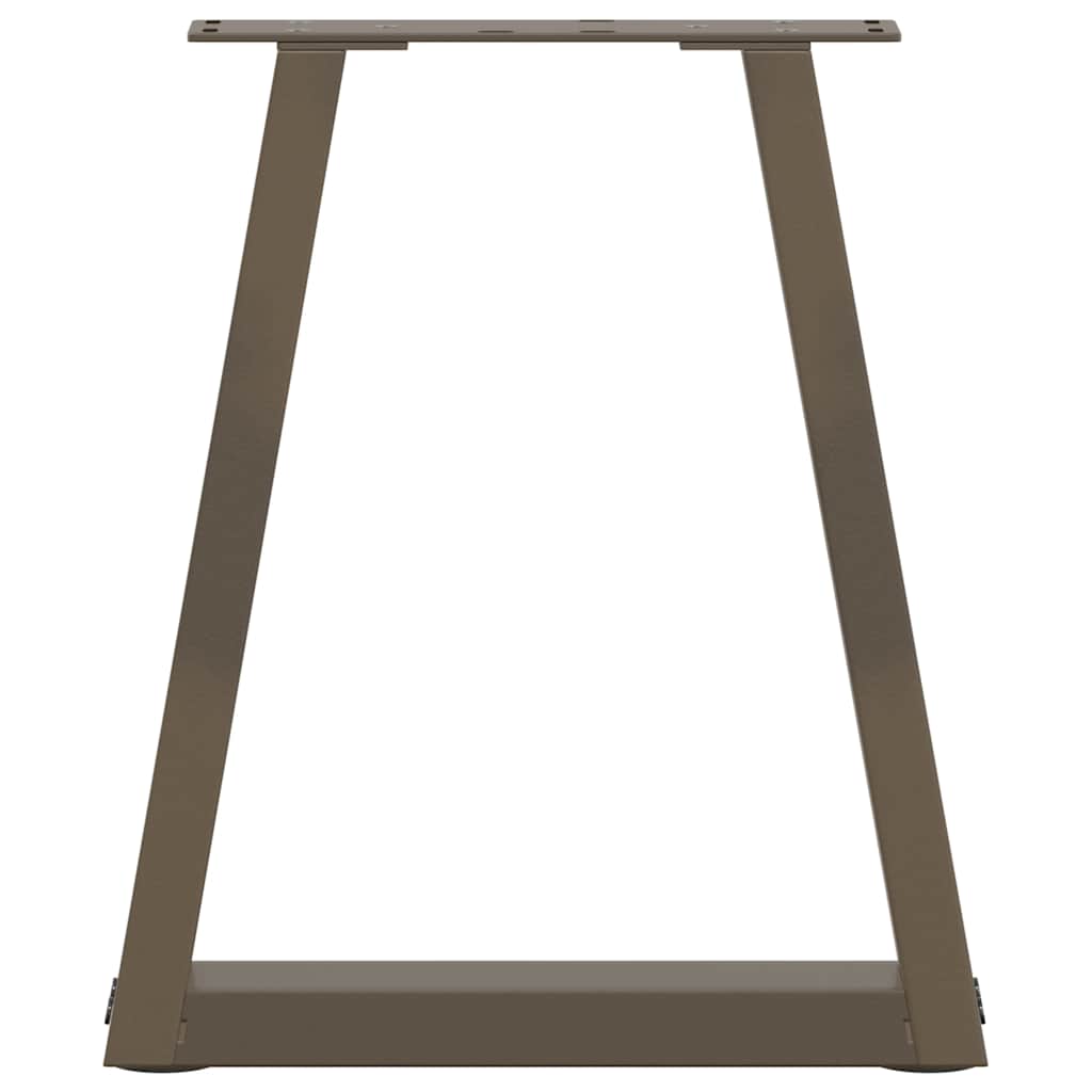 Coffee Table Legs V-Shape 2 pcs Natural Steel 38x(42-43.3) cm Steel