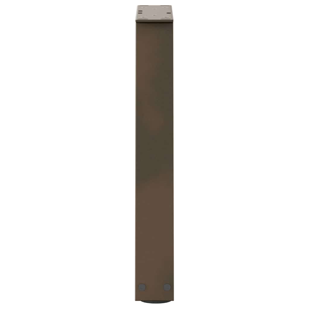 Coffee Table Legs V-Shape 2 pcs Natural Steel 38x(42-43.3) cm Steel
