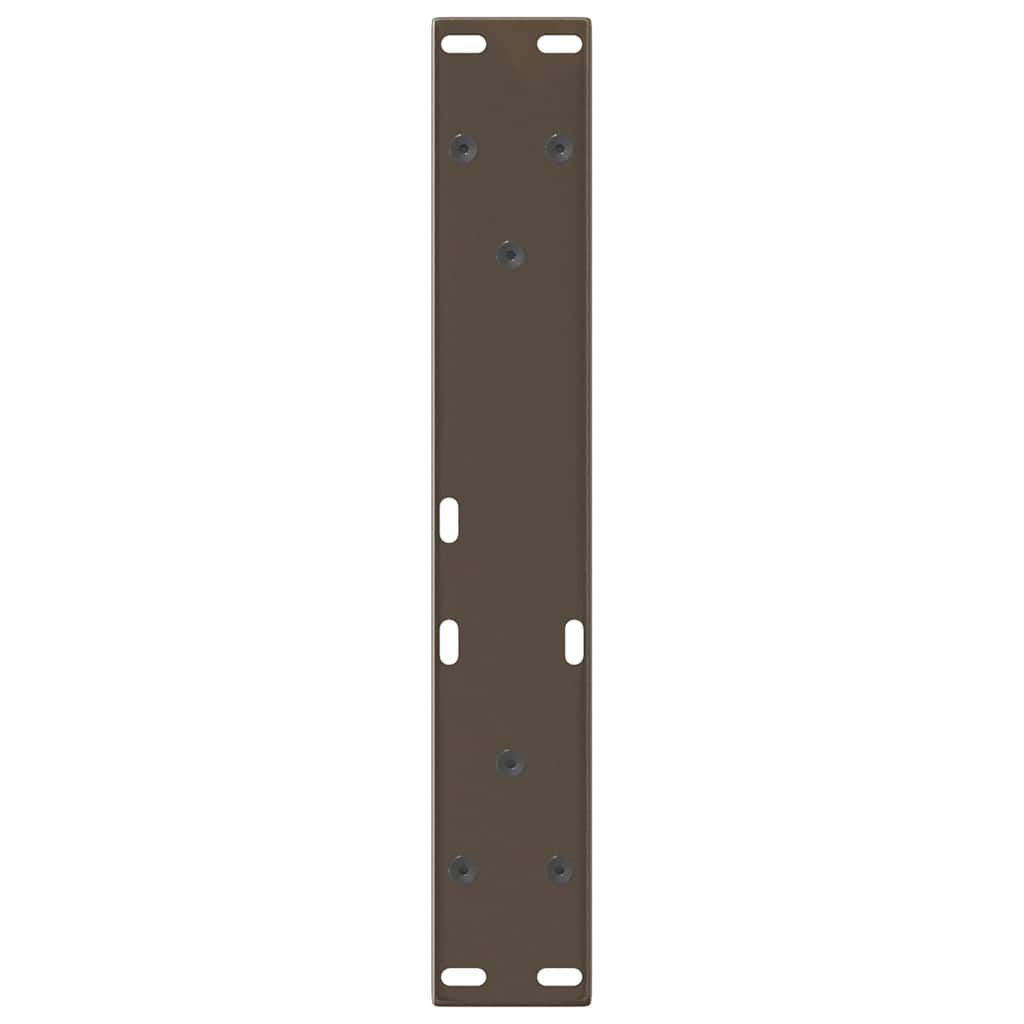 Coffee Table Legs V-Shape 2 pcs Natural Steel 38x(42-43.3) cm Steel