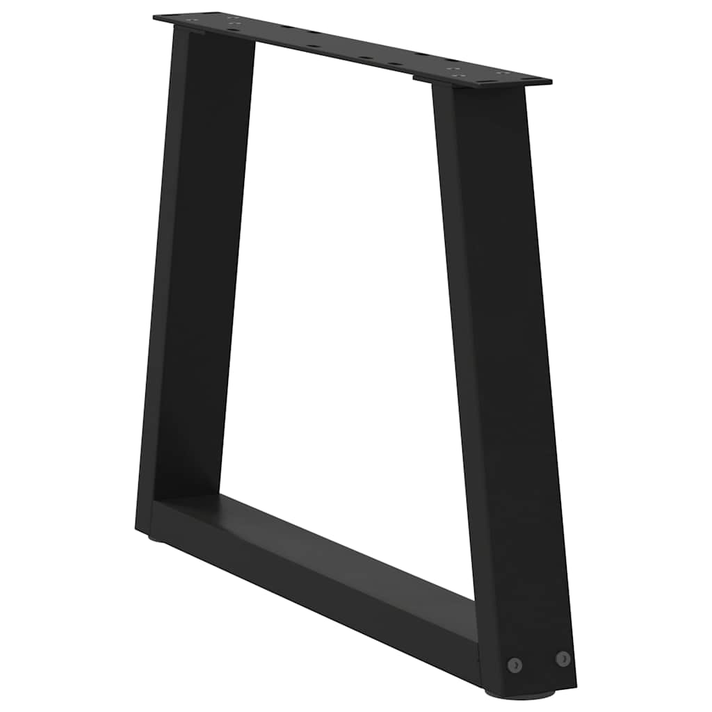 Coffee Table Legs V-Shape 2 pcs Black 50x(42-43.3) cm Steel