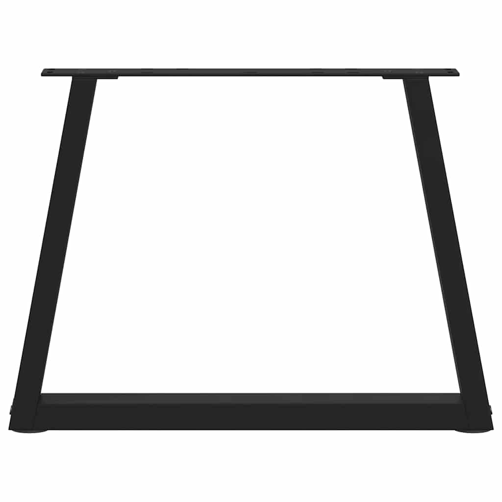 Coffee Table Legs V-Shape 2 pcs Black 50x(42-43.3) cm Steel