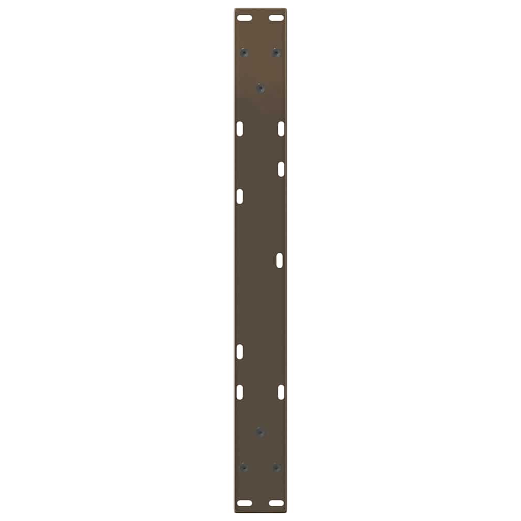 Coffee Table Legs V-Shape 2 pcs Natural Steel 50x(42-43.3) cm Steel