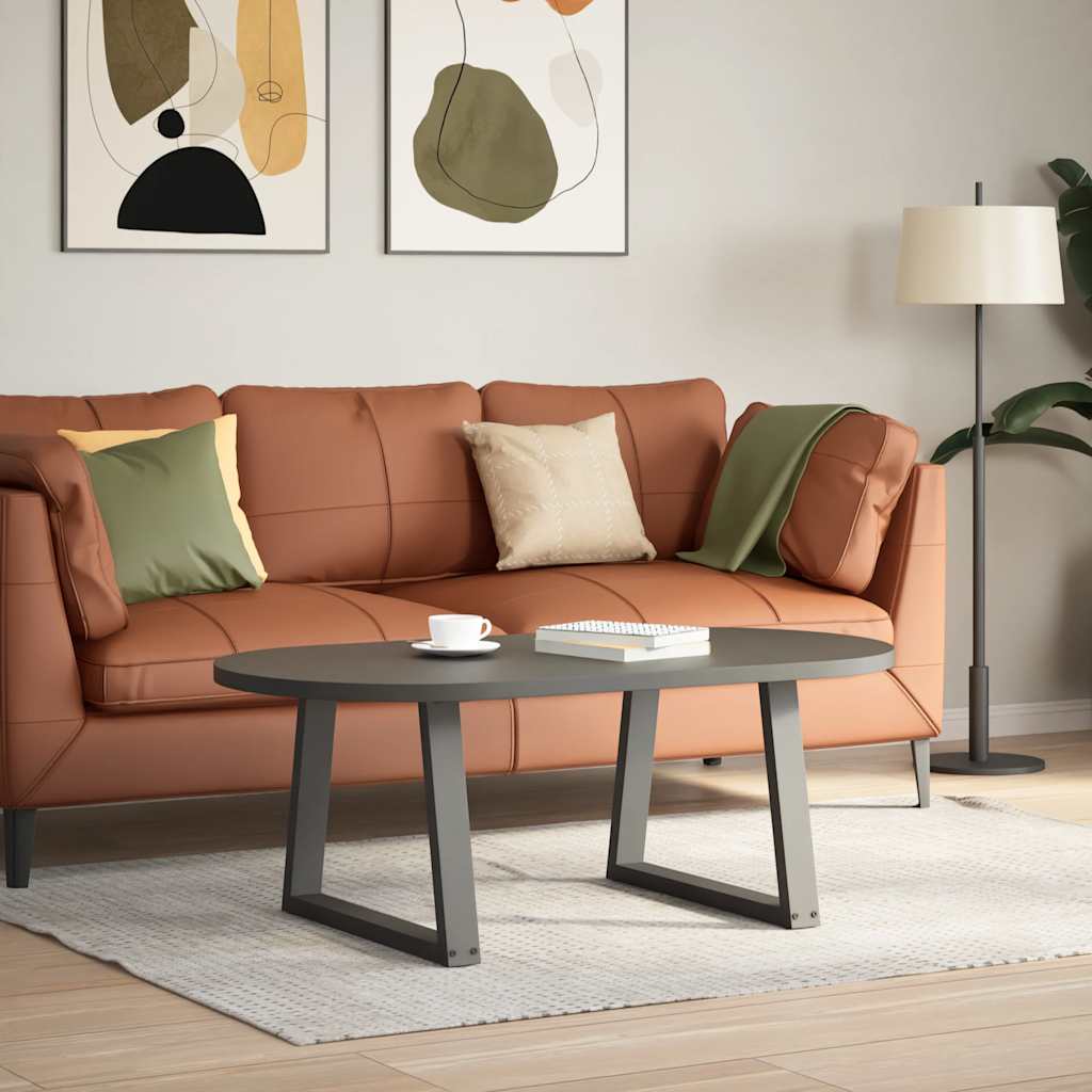 Coffee Table Legs V-Shape 2 pcs Anthracite 60x(42-43.3) cm Steel