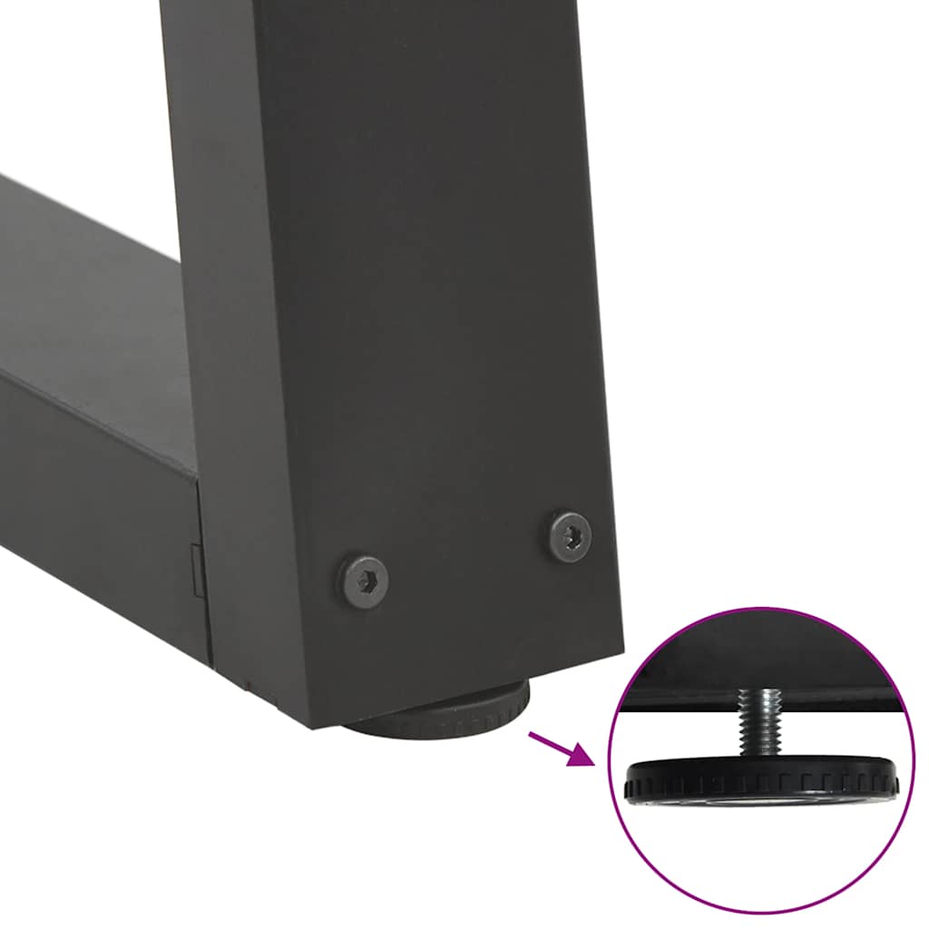 Coffee Table Legs V-Shape 2 pcs Anthracite 60x(42-43.3) cm Steel
