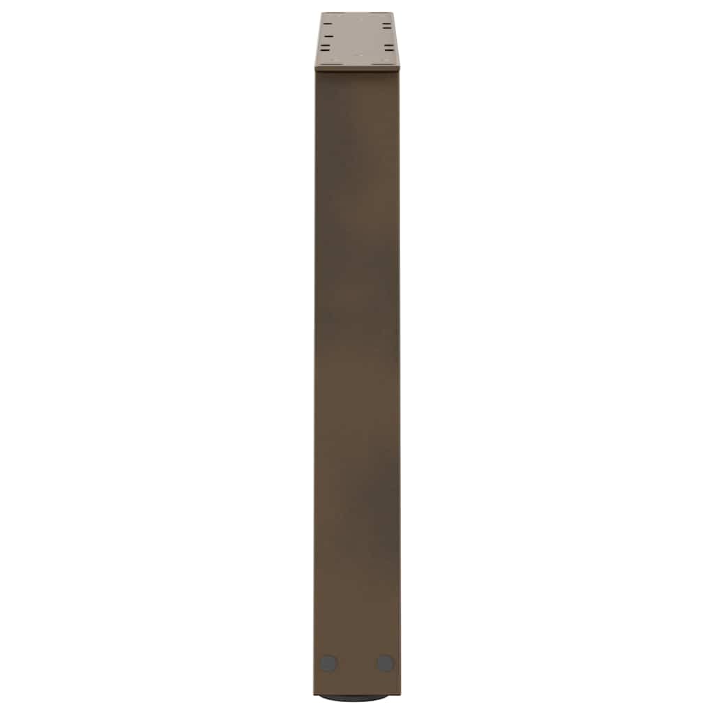 Coffee Table Legs V-Shape 2 pcs Natural Steel 60x(42-43.3) cm Steel