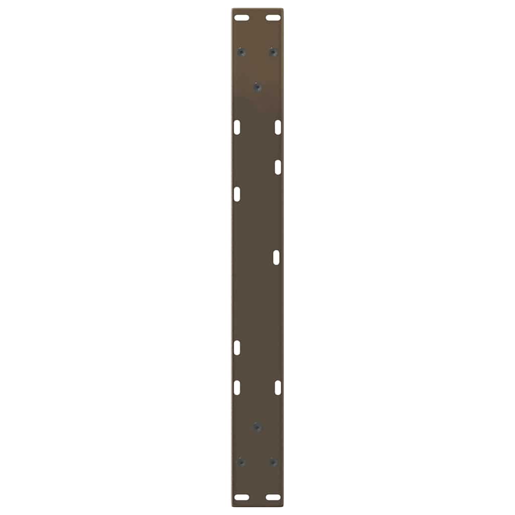 Coffee Table Legs V-Shape 2 pcs Natural Steel 60x(42-43.3) cm Steel