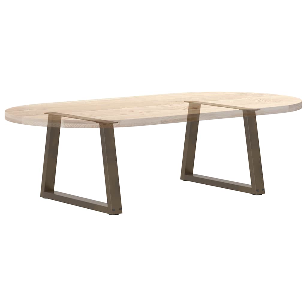 Coffee Table Legs V-Shape 2 pcs Natural Steel 60x(42-43.3) cm Steel