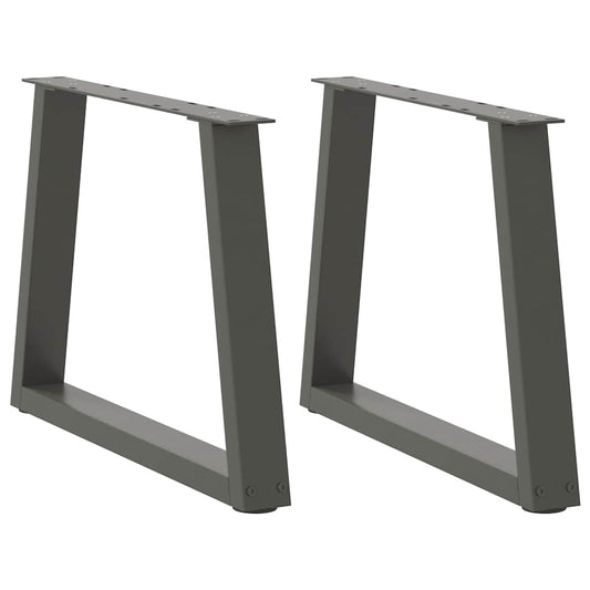 Coffee Table Legs V-Shape 2 pcs Anthracite 70x(42-43.3) cm Steel