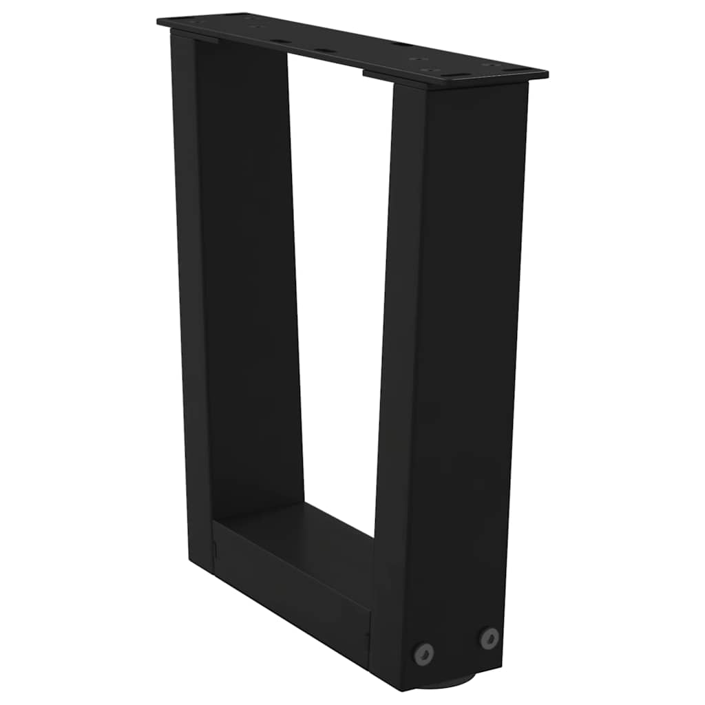 Coffee Table Legs V-Shape 2 pcs Black 30x(30-31.3) cm Steel
