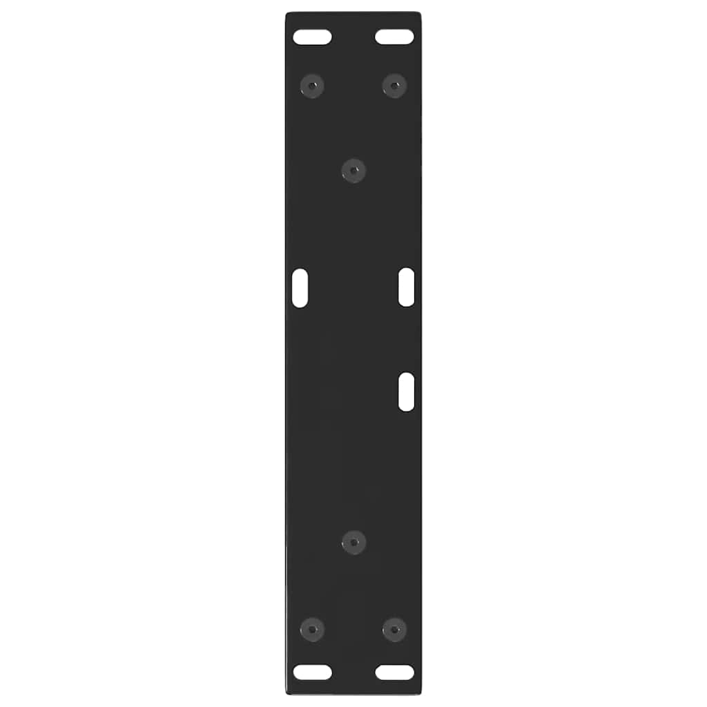 Coffee Table Legs V-Shape 2 pcs Black 30x(30-31.3) cm Steel
