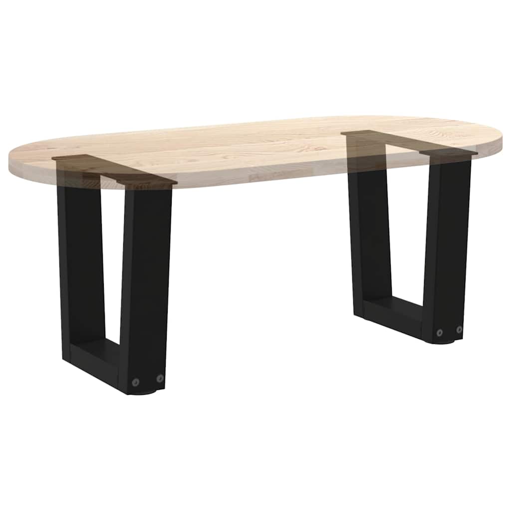 Coffee Table Legs V-Shape 2 pcs Black 30x(30-31.3) cm Steel
