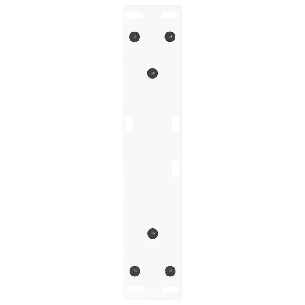 Coffee Table Legs V-Shape 2 pcs White 30x(30-31.3) cm Steel